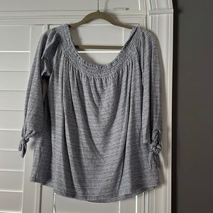 Lucky brand "off shoulder" 3/4 sleeve shirt